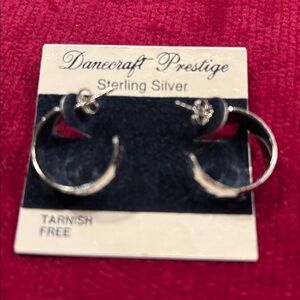 New Danecraft Prestige Sterling Silver Hoop Earrings